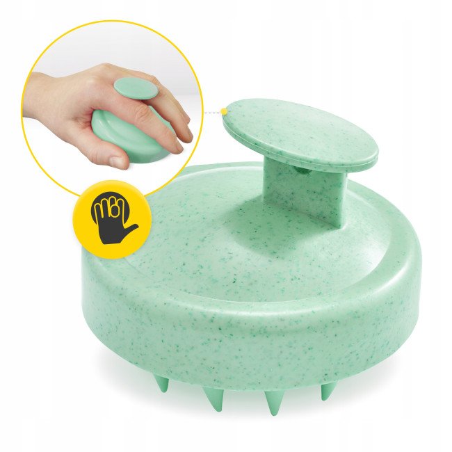 Щітка-масажер 4FIZJO для миття голови Green (P-5907739315168)