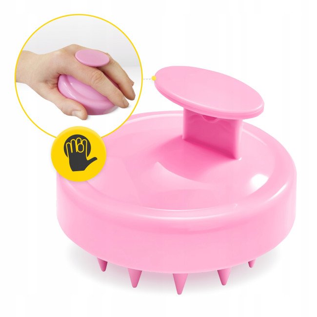 Щітка-масажер 4FIZJO для миття голови Pink (P-5907739315144)