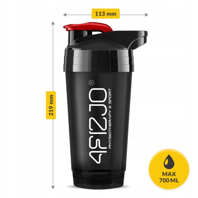 Шейкер спортивний 4FIZJO Ultra 700 мл Black/Red (P-5905973407106)