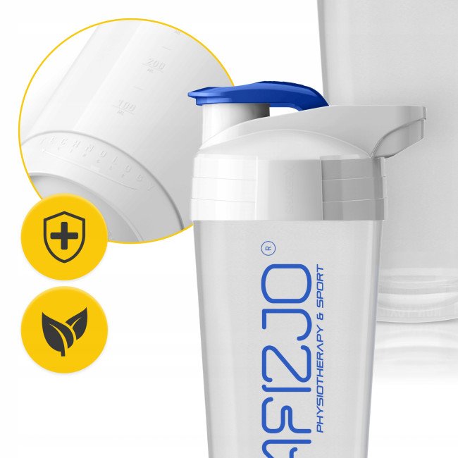 Шейкер спортивний 4FIZJO Ultra 700 мл White/Blue (P-5905973407076)