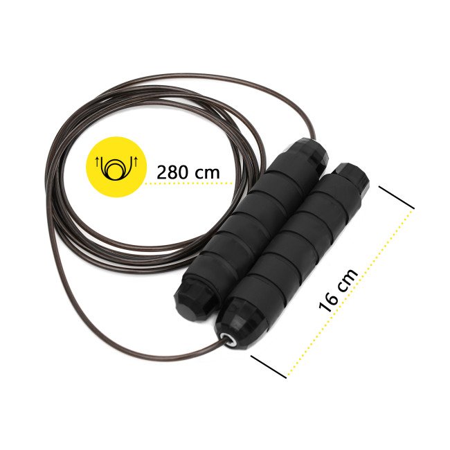 Скакалка швидкісна для кросфіту Cornix Speed Rope Classic XR-0149 Black