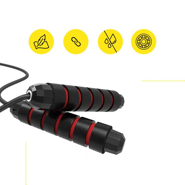 Скакалка швидкісна для кросфіту Cornix Speed Rope Classic XR-0150 Black/Red