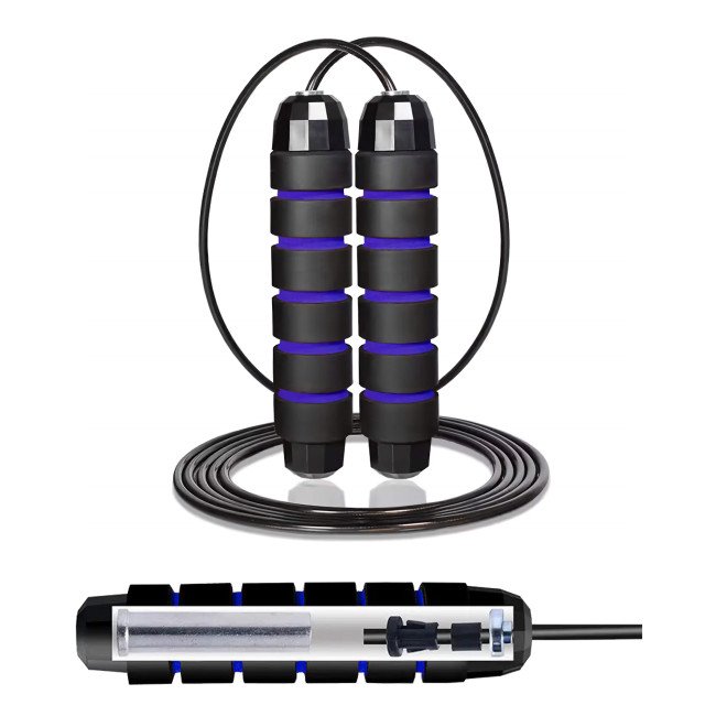 Скакалка швидкісна для кросфіту Cornix Speed Rope Classic з обтяженням XR-0351 Black/Blue