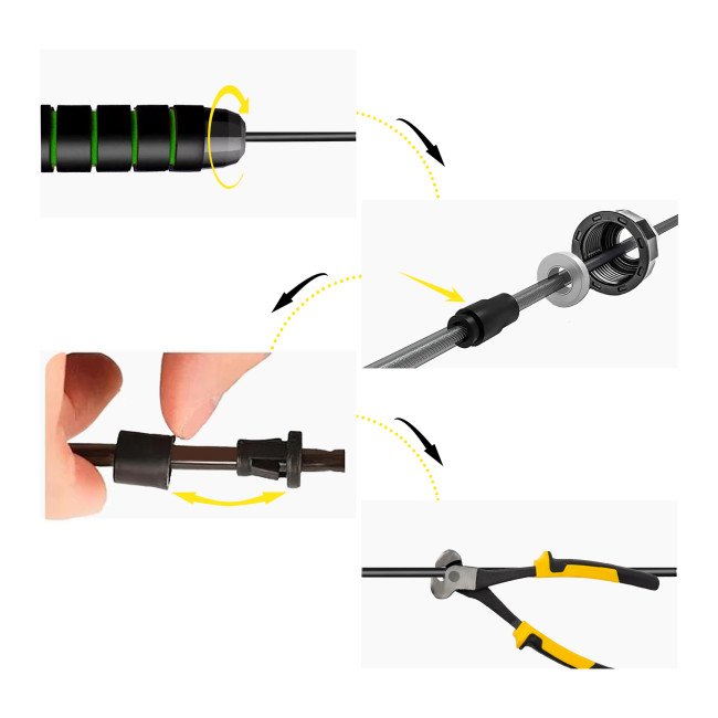 Скакалка швидкісна для кросфіту Cornix Speed Rope Classic з обтяженням XR-0352 Black/Green