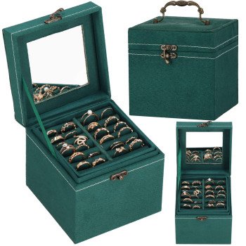 Скринька для прикрас (футляр для біжутерії) Springos 12 x 12 x 12 см HA1048