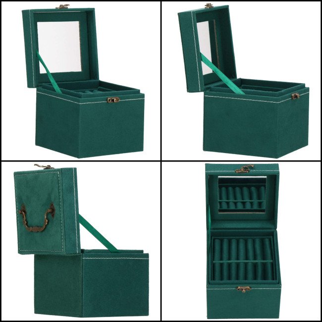 Скринька для прикрас (футляр для біжутерії) Springos 12 x 12 x 12 см HA1048