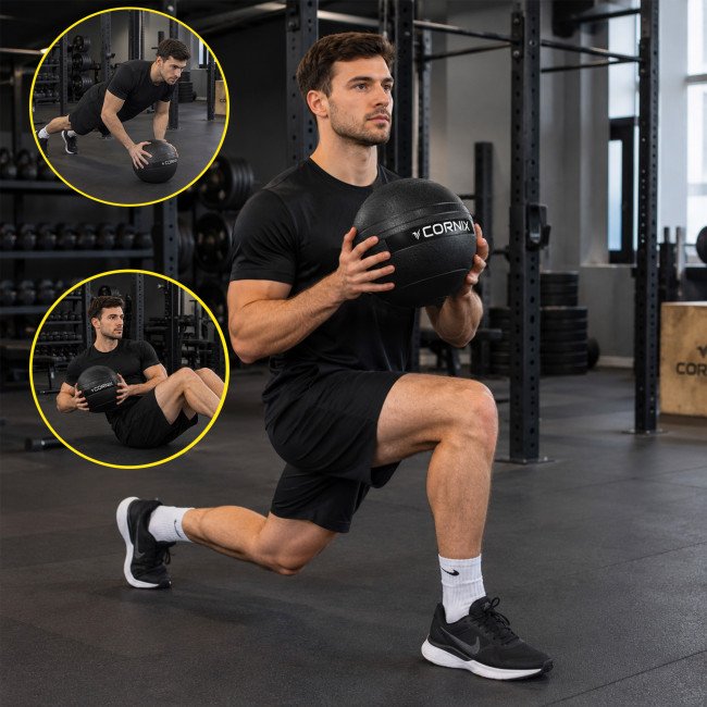 Слембол (медичний м'яч) для кросфіту Cornix Slam Ball 2 кг XR-0541 Black