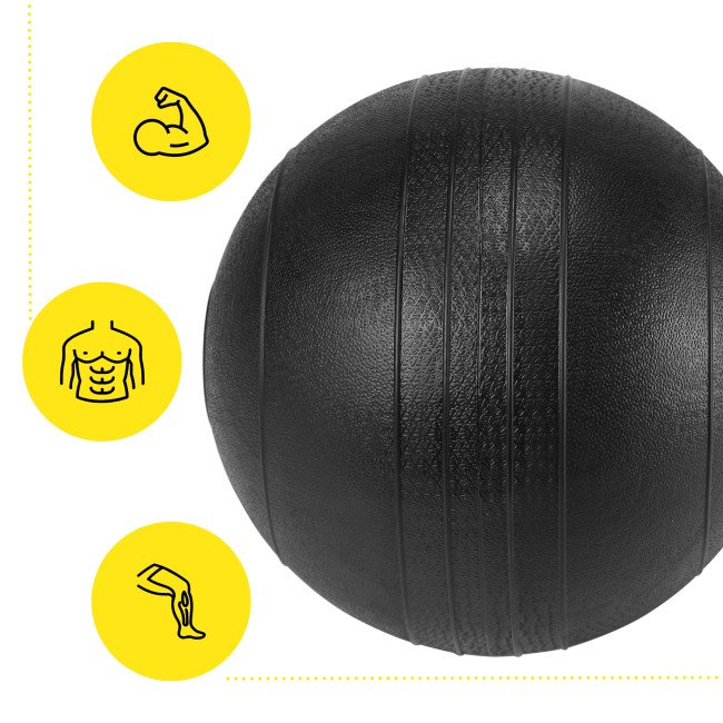 Слембол (медичний м'яч) для кросфіту Cornix Slam Ball 2 кг XR-0541 Black