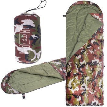 Спальний мішок (спальник) Springos 2 в 1 CS0041 +8 ...+20 °C R Khaki/Green