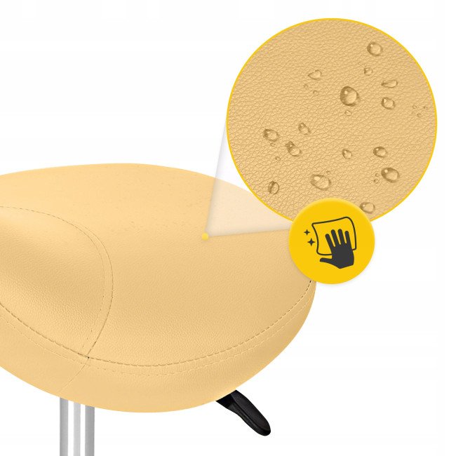 Стілець для майстра 4FIZJO Ergo регульований, без спинки, на коліщатах Beige (P-5907739319623)