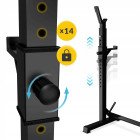 Стійки під штангу 4FIZJO Pro регульовані, зі страховкою Black (P-5905973402668)