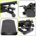 Степер (міні-степер) Actiget Actistep з еспандерами ACT0173 Black