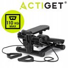 Степер (міні-степер) Actiget Actistep з еспандерами ACT0173 Black