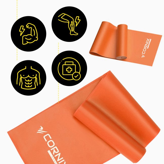 Стрічка-еспандер Cornix Flat Band 200 х 15 см для спорту та реабілітації 3 кг XR-0246