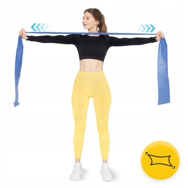 Стрічка-еспандер для спорту та реабілітації 4FIZJO Flat Band 200 х 15 cм 9-11 кг Blue (P-5907222931660)