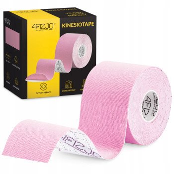 Стрічка кінезіологічна (кінезіо тейп) 4FIZJO 5 см x 5 м Light Pink (P-5907739316028)