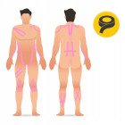 Стрічка кінезіологічна (кінезіо тейп) 4FIZJO 5 см x 5 м Light Pink (P-5907739316028)