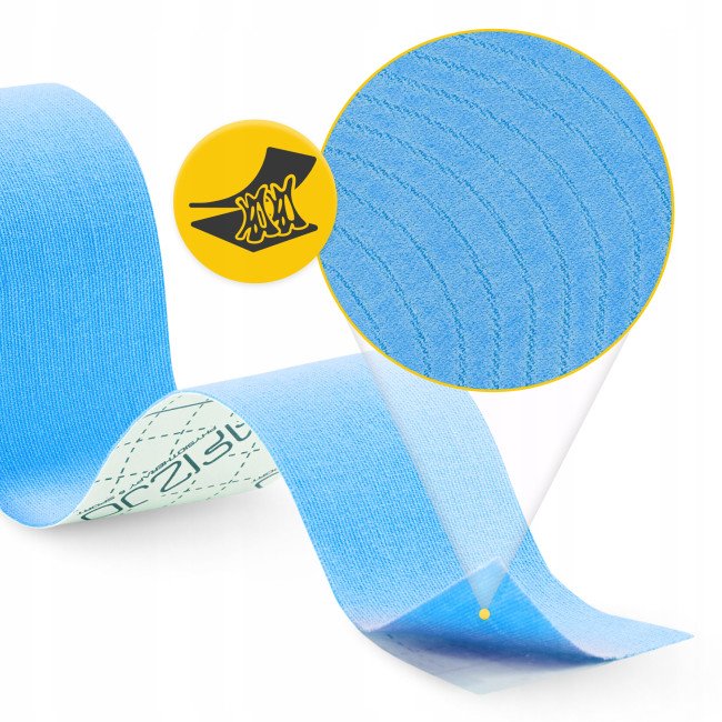 Стрічка кінезіологічна (кінезіо тейп) 4FIZJO 5 см x 5 м Sky Blue (P-5907739315991)