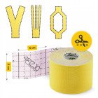 Стрічка кінезіологічна (кінезіо тейп) 4FIZJO 5 см x 5 м Yellow (P-5907739318824)