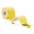 Стрічка кінезіологічна (кінезіо тейп) 4FIZJO 5 см x 5 м Yellow (P-5907739318824)