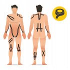 Стрічка кінезіологічна (кінезіо тейп) 4FIZJO 7.5 см x 5 м Black (P-5907739318886)