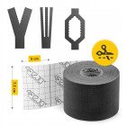 Стрічка кінезіологічна (кінезіо тейп) 4FIZJO 7.5 см x 5 м Black (P-5907739318886)