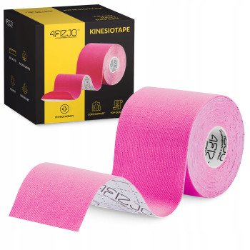 Стрічка кінезіологічна (кінезіо тейп) 4FIZJO 7.5 см x 5 м Pink (P-5907739318893)
