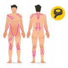 Стрічка кінезіологічна (кінезіо тейп) 4FIZJO 7.5 см x 5 м Pink (P-5907739318893)