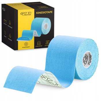 Стрічка кінезіологічна (кінезіо тейп) 4FIZJO 7.5 см x 5 м Sky Blue (P-5907739318909)