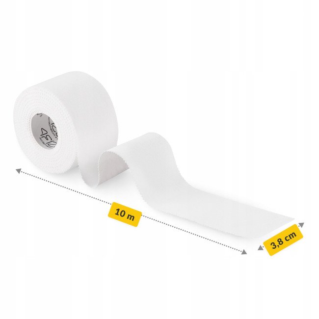 Стрічка кінезіологічна (кінезіо тейп) 4FIZJO Rigid Tape 3.8 см x 10 м жорстка White (P-5905973400817)