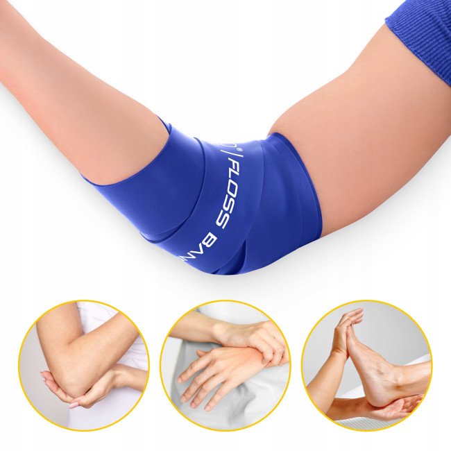 Стрічка компресійна для флосингу 4FIZJO Floss Band 207 x 5 x 0.15 см Blue (P-5905973405232)
