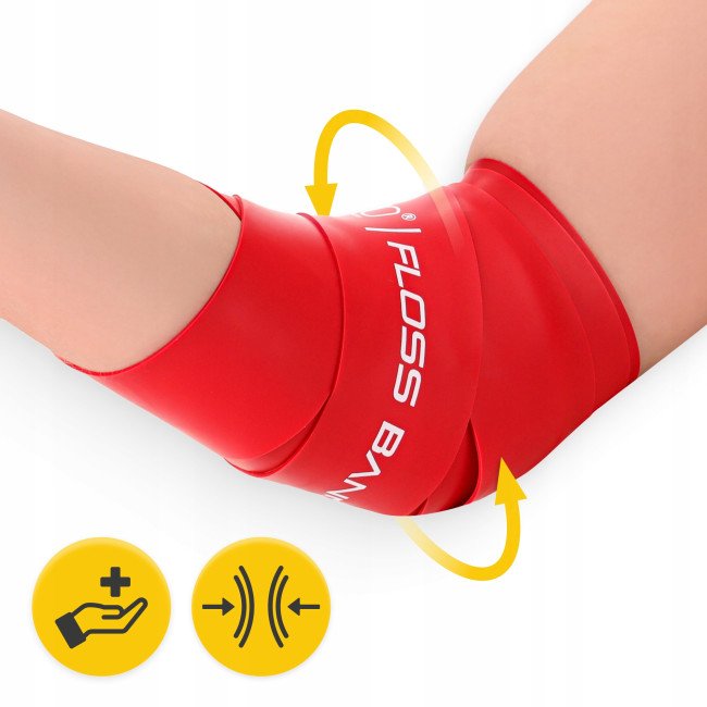 Стрічка компресійна для флосингу 4FIZJO Floss Band 207 x 5 x 0.15 см Red (P-5905973405249)