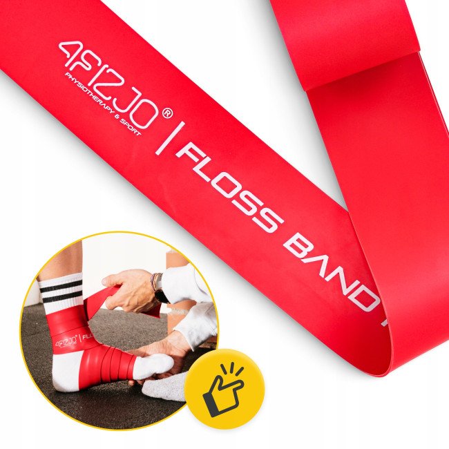 Стрічка компресійна для флосингу 4FIZJO Floss Band 207 x 5 x 0.15 см Red (P-5905973405249)