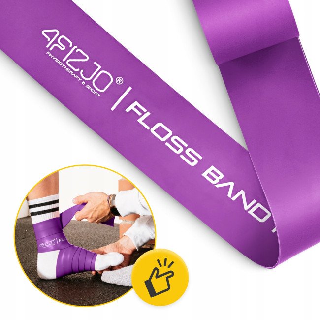 Стрічка компресійна для флосингу 4FIZJO Floss Band 207 x 5 x 0.15 см Violet (P-5905973405225)