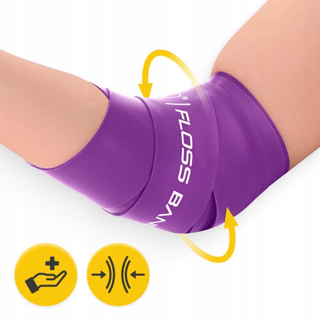 Стрічка компресійна для флосингу 4FIZJO Floss Band 207 x 5 x 0.15 см Violet (P-5905973405225)