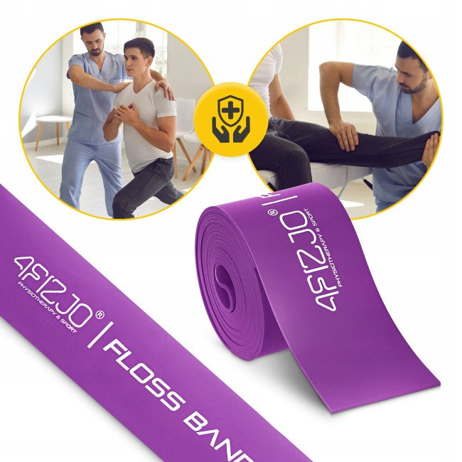 Стрічка компресійна для флосингу 4FIZJO Floss Band 207 x 5 x 0.15 см Violet (P-5905973405225)