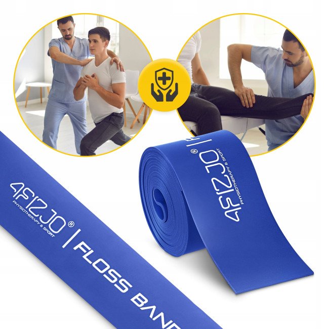 Стрічка компресійна для флосингу 4FIZJO Floss Band 207 x 5 x 0.1 см Blue (P-5905973405218)