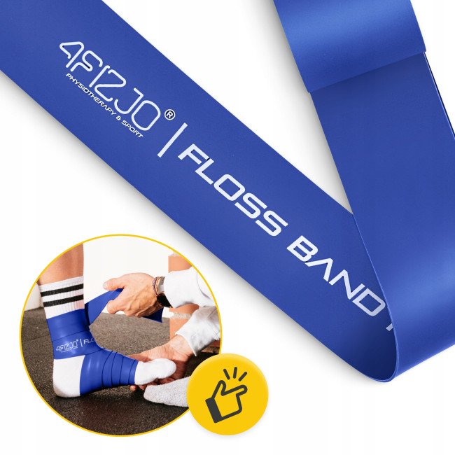 Стрічка компресійна для флосингу 4FIZJO Floss Band 207 x 5 x 0.1 см Blue (P-5905973405218)