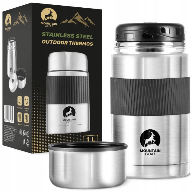 Термос для їжі Mountain Goat 1 л Silver (P-5907739315809)