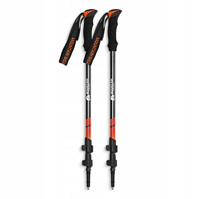 Трекінгові палиці Mountain Goat Peak+ 65-135 см Black/Orange (P-5907739318275)