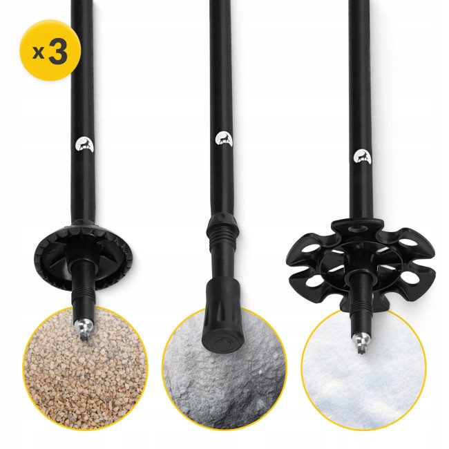 Трекінгові палиці Mountain Goat Pro+ 43-130 см Black/Blue (P-5907739318244)