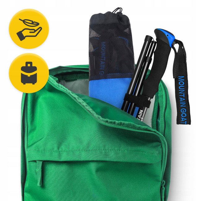 Трекінгові палиці Mountain Goat Pro+ 43-130 см Black/Blue (P-5907739318244)