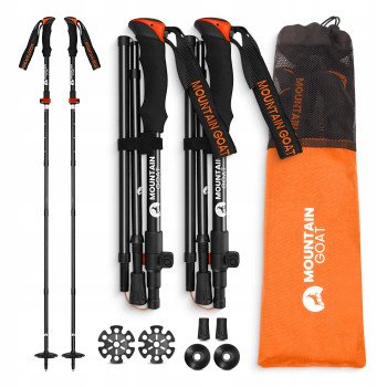 Трекінгові палиці Mountain Goat Pro+ 43-130 см Black/Orange (P-5907739318251)