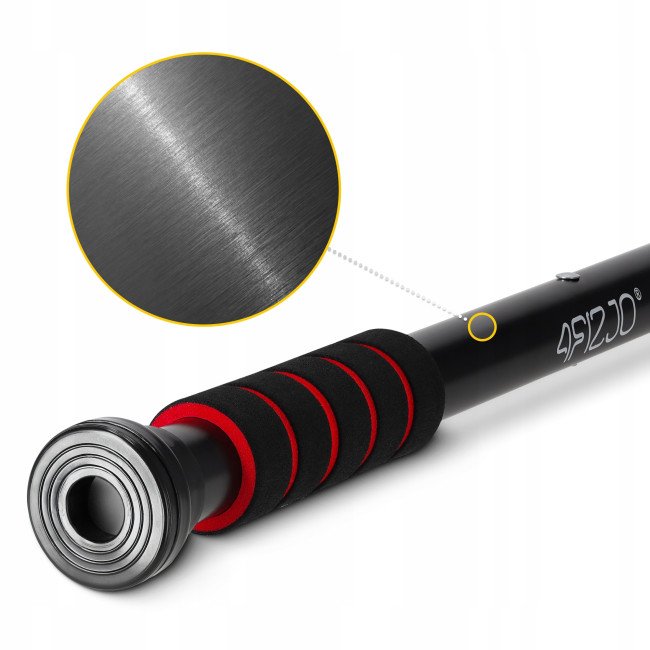 Турнік розсувний 4FIZJO Basic 61.5-100 см Black/Red (P-5905973402712)