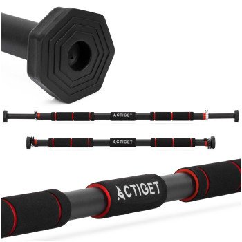 Турнік розсувний Actiget 82-130 см ACT0166 Black/Red