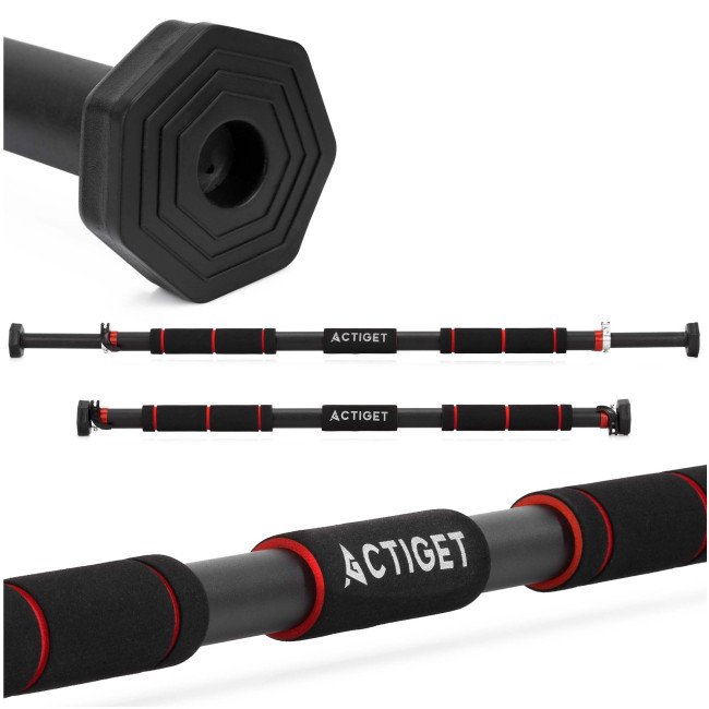 Турнік розсувний Actiget 82-130 см ACT0166 Black/Red