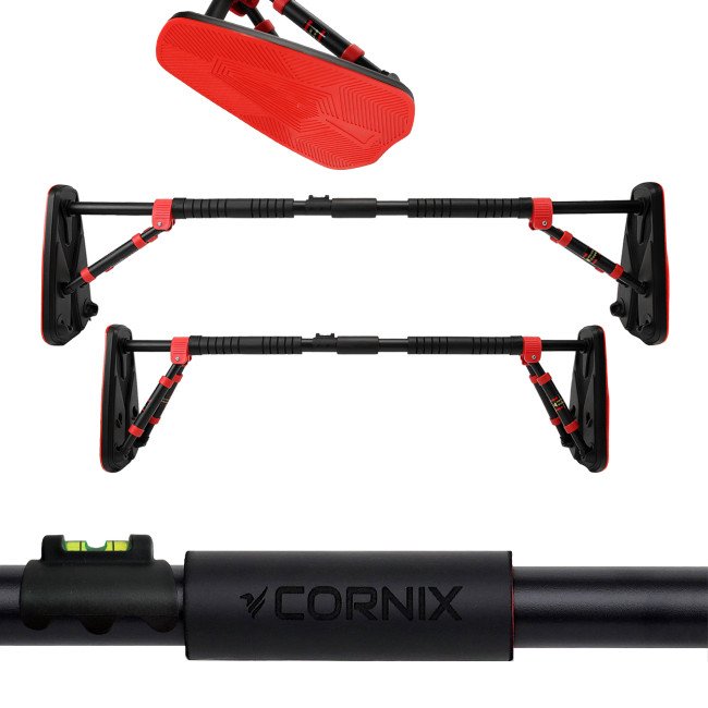 Турнік розсувний Cornix Elite+ 100-140 см XR-0295 Black/Red