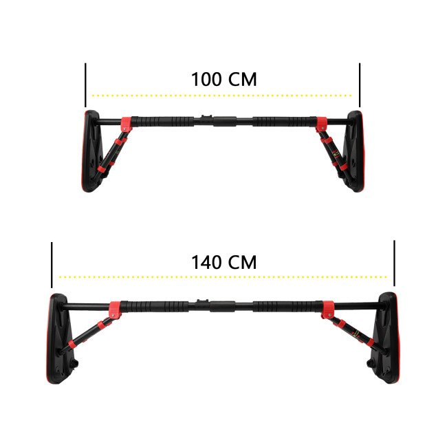 Турнік розсувний Cornix Elite+ 100-140 см XR-0295 Black/Red
