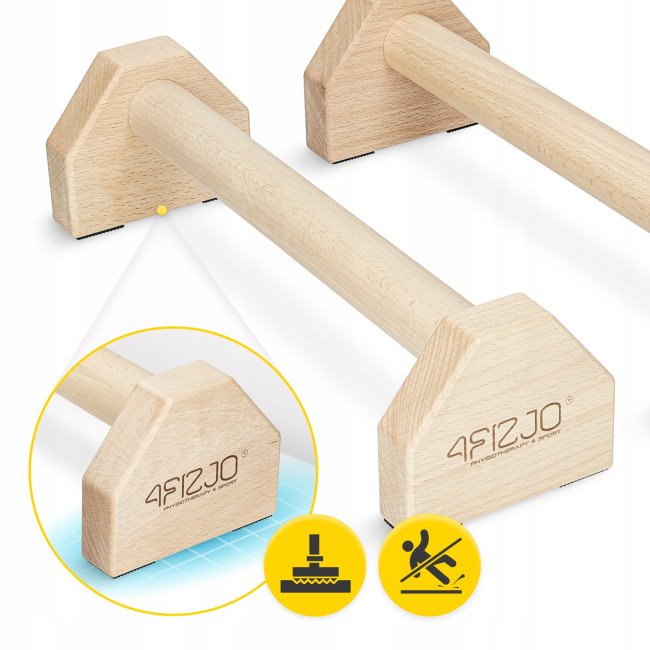 Упори для віджимань (паралетси) 4FIZJO 40 см дерев'яні (P-5905973407045)