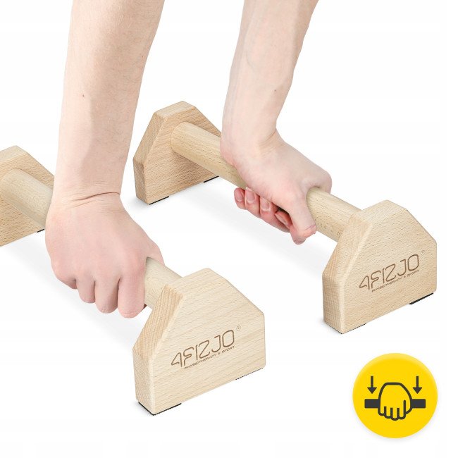 Упори для віджимань (паралетси) 4FIZJO 40 см дерев'яні (P-5905973407045)